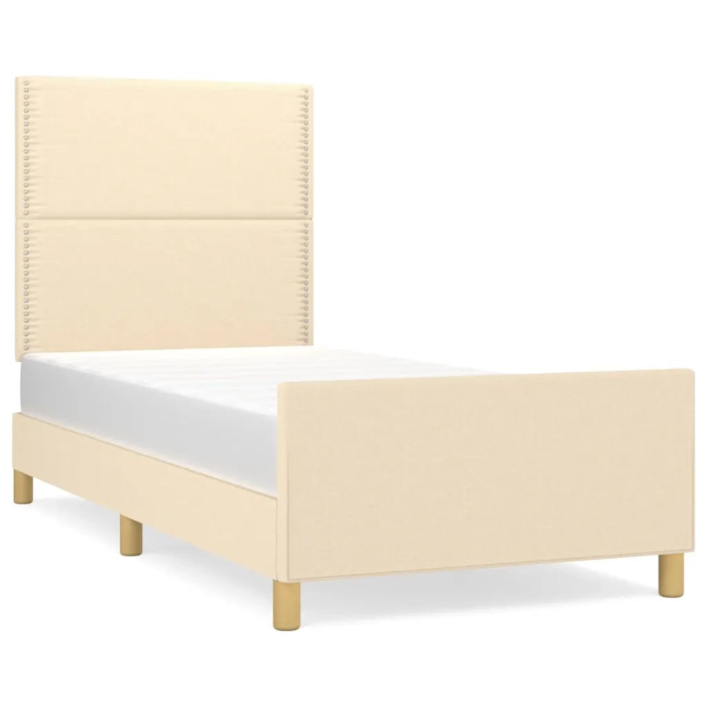 Giroletto senza Materasso Crema 90x200 cm in Tessuto 3124949
