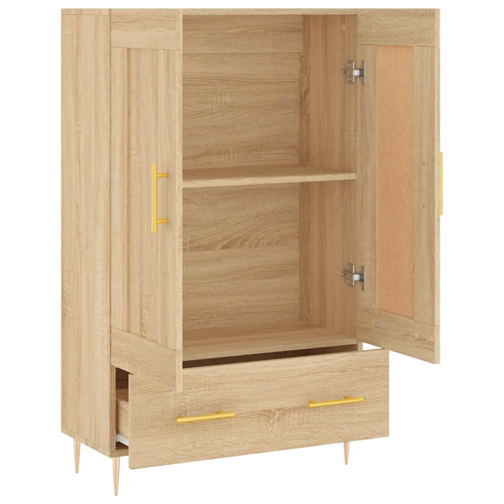 Credenza-Buffet-Armadio da cucina Rovere Sonoma 69,5x31x115 cm in Legno Multistrato 299546