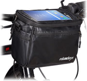 Borsa da bicicletta - impermeabile - 3 tasche laterali - per smartphone fino a 6,7 pollici - con cinturino per spalla