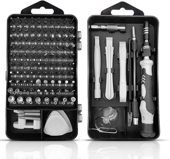 Kit di Riparazione Computer 119 in 1 - Kit di Strumenti Elettronici - Set di Chiavi a Batteria Mini Precisa con Scatola - per iPhone, Telefono, Laptop, Gioielleria