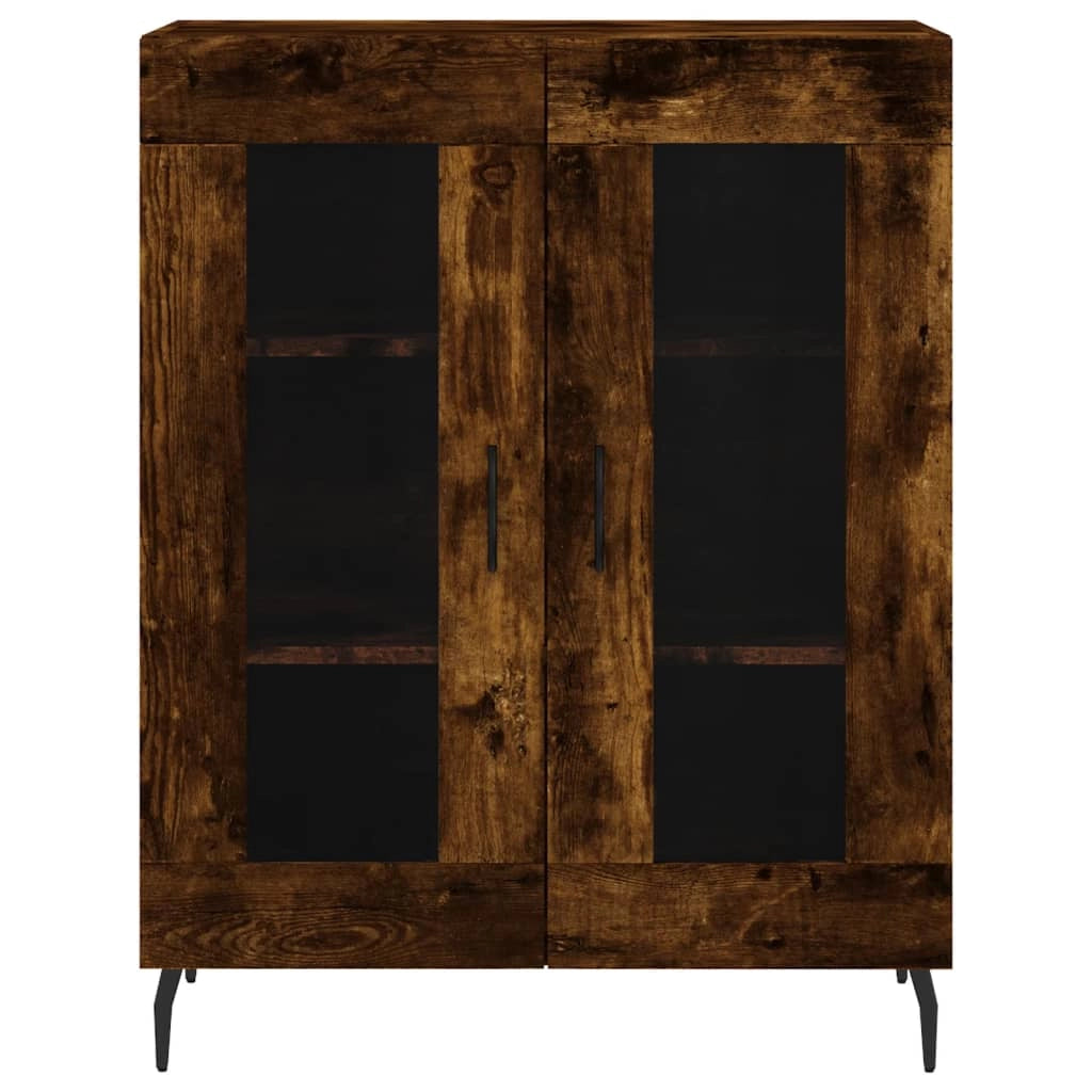 Buffet credenza cassettiera armadio mobile contenitore organizer cucina soggiorno salotto alto 69,5 x 34 x 180 cm legno ingegnerizzato marrone 02_0033433