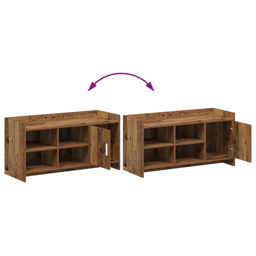Mobile per scarpe con porta Legno antico 100 x 39,5 x 51 cm 8011361