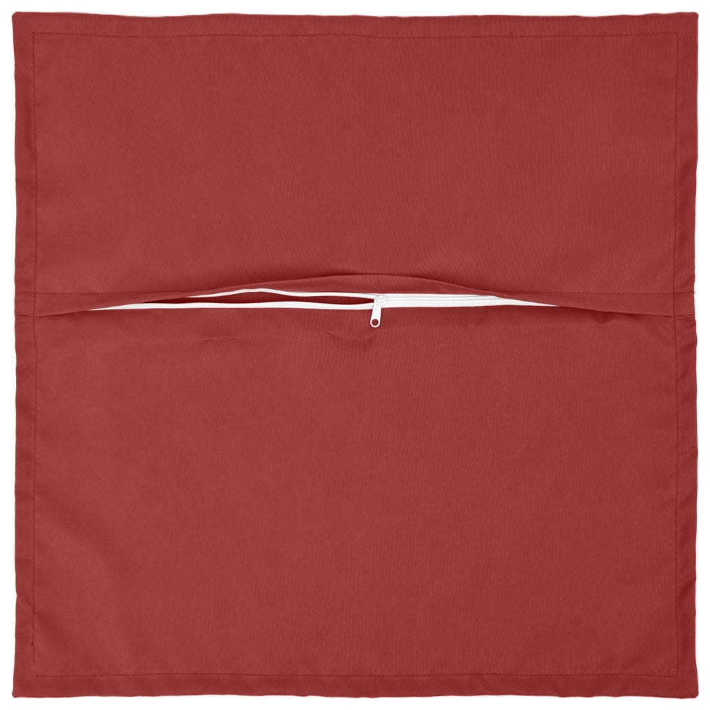 Federa 6 pcs HOUTEN Rosso Vino 40 x 40 cm Poliestere 916943