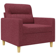 Poltrona | Sedia Relax Rosso Vino 60 cm in Tessuto