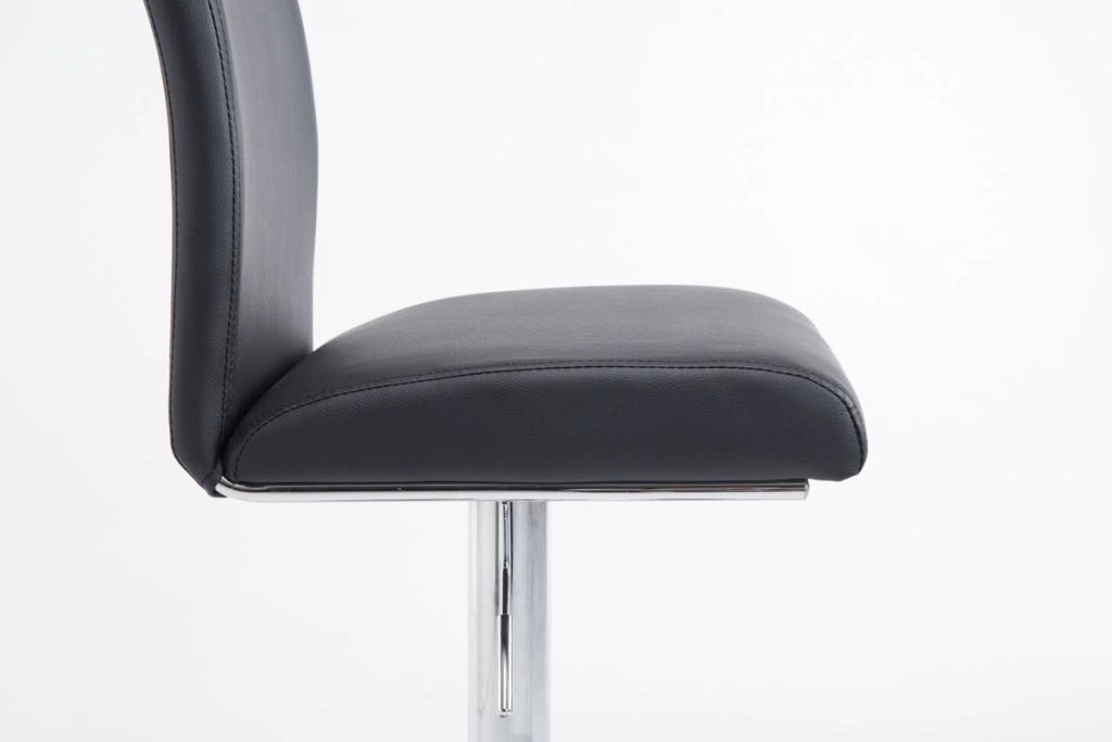 Set 2 Sgabelli Colonia in similpelle nero
