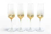 SET 4 CALICI AURUM VETRO ML 195 FLUTE