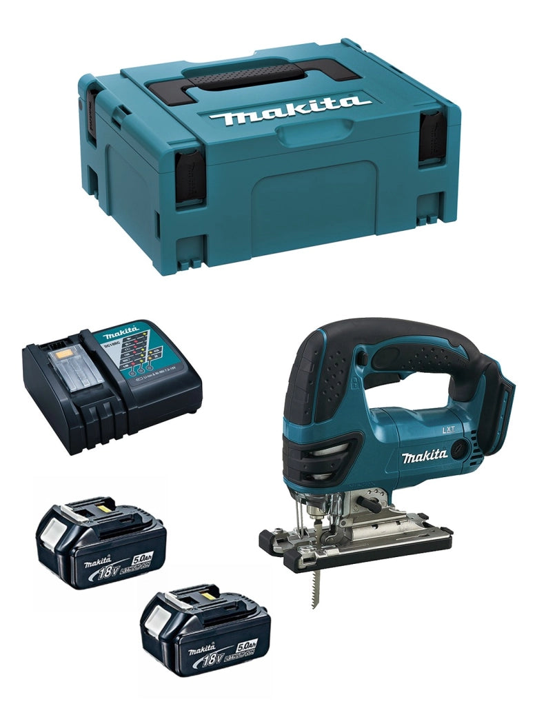 Seghetto Alternativo MAKITA DJV180RTJ (2 x 5,0 Ah + DC18RC + MAKPAC 2)