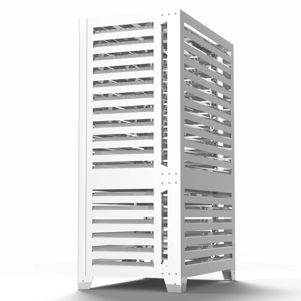 Cover Pompa di Calore 115x67x95 cm a Terra Indipendente Big Blade XL Bianco
