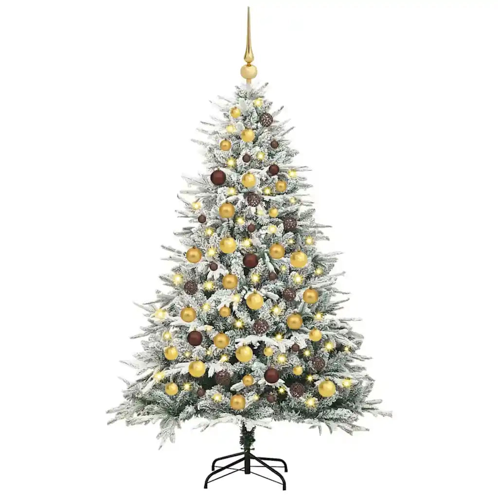Albero di Natale Artificiale Pre-illuminato con Set di Palline 3395394