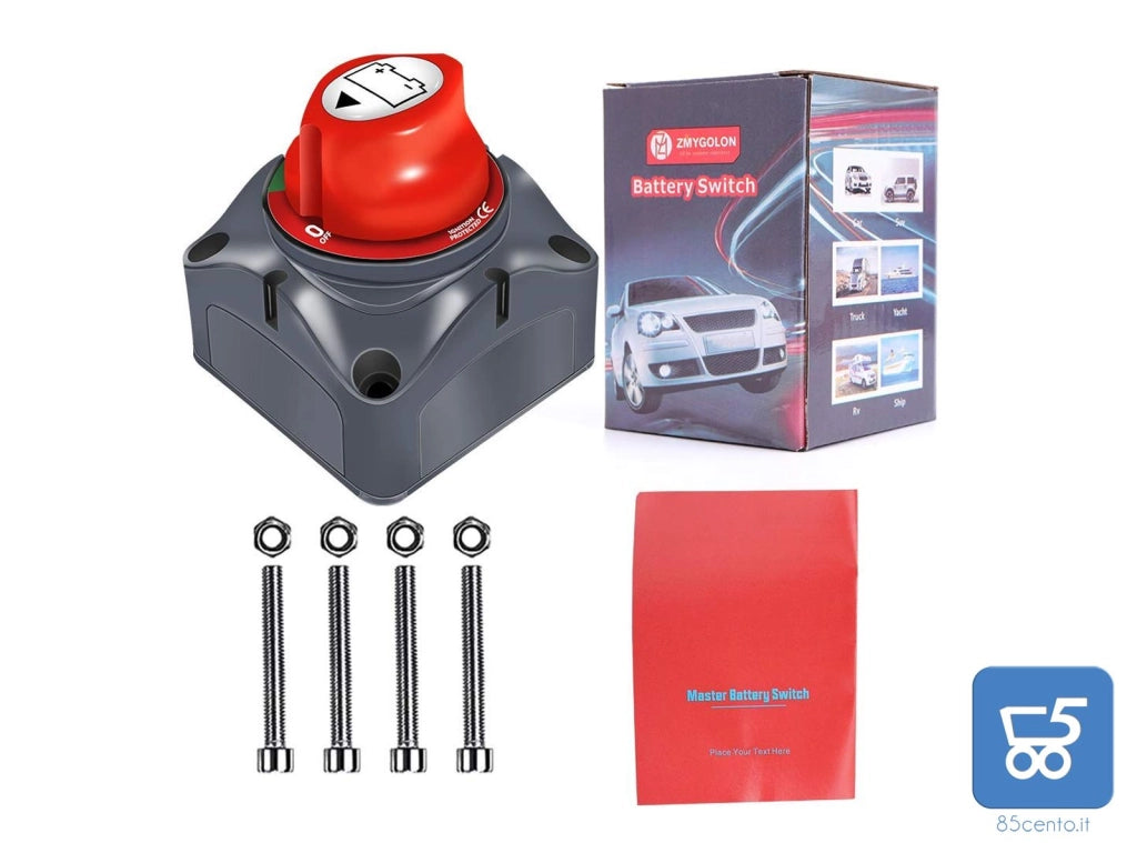 Batteria Master Switch 12 V/24 V Interruttore Isolatore Spegnimento Batteria Auto