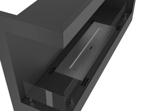 Camino a Bioetanolo da Incasso 90x45 cm Corner 900 Left Sinistro Nero