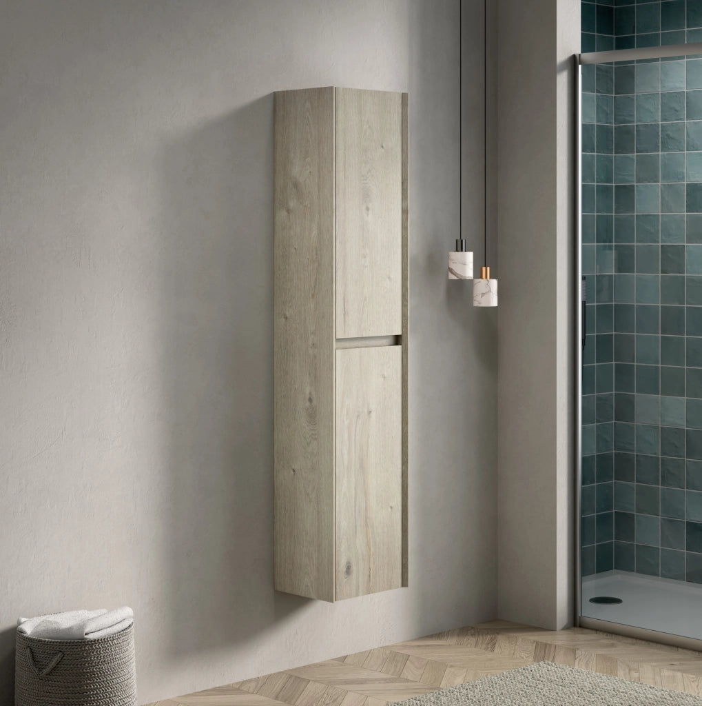 Mobile da bagno a 2 ante in compensato 16 mm; bianco sporco