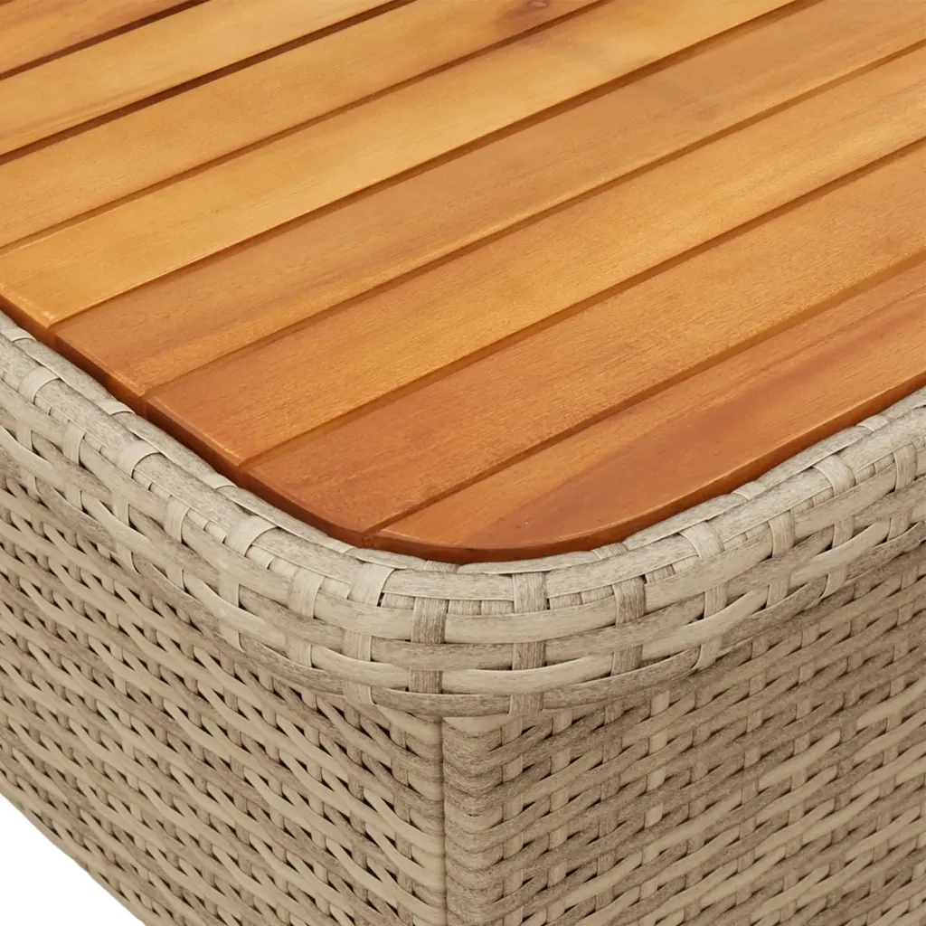 vidaXL Set Divani da Giardino 6 pz con Cuscini in Polyrattan Beige