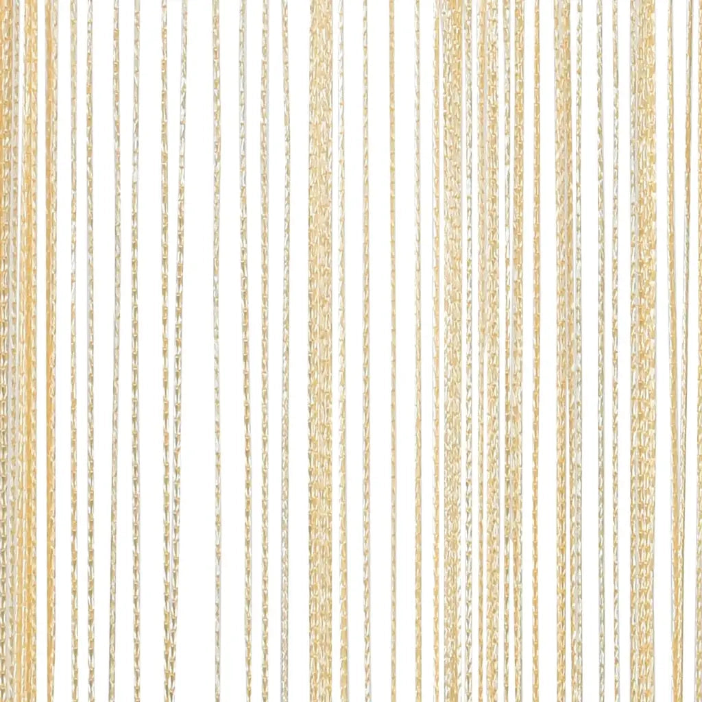2 pz Tende a Fili 140x250 cm Crema