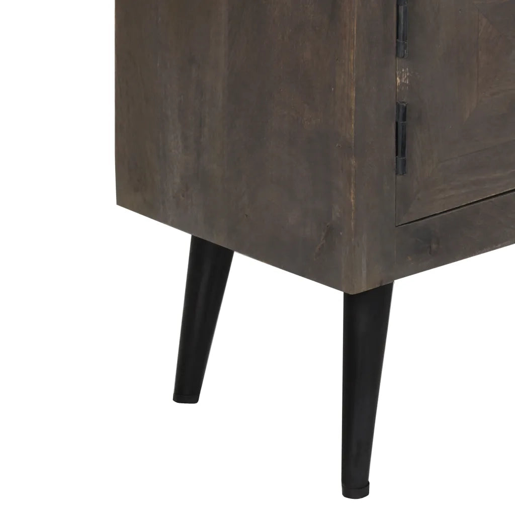 Mobile Porta TV in Legno Massello di Mango 140x30x45 cm 245910