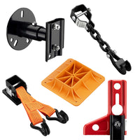 Farm Jack – Multi-Purpose Set for ATVs/Trailers, High Lift Jack for up to 3000 kg with Base Plate, Bumper Lift Attachment, Winch Clamp and Wheel Lifting Attachment