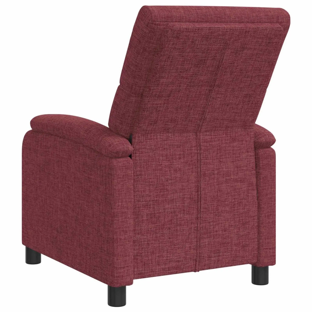 Divano Sedia-Poltrona reclinabile Rosso Vino Tessuto 443422