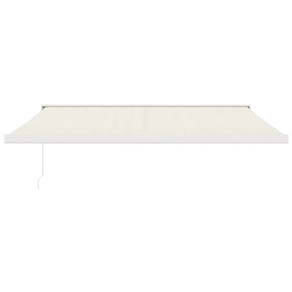 Tenda da Sole Retrattile Crema 4x3 m in Tessuto e Alluminio