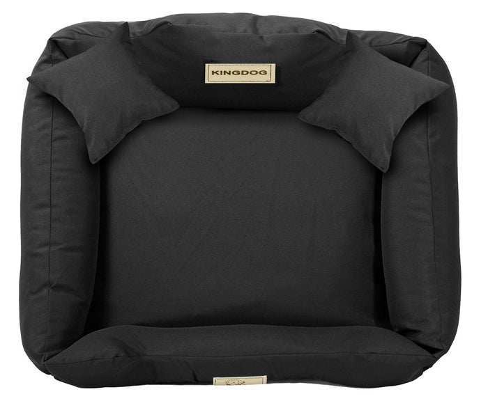 AIO FACTORY 100x75 cm KINGDOG MM43 Letto per cani personalizzabile, Nero