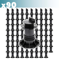 Set 90 supporti per pavimenti galleggianti Altezza regolabile 140-210mm Max 2700 kg Piedini per decking
