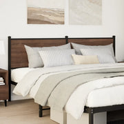 vidaXL Testiera Rovere Marrone 180 cm in Legno Multistrato e Acciaio