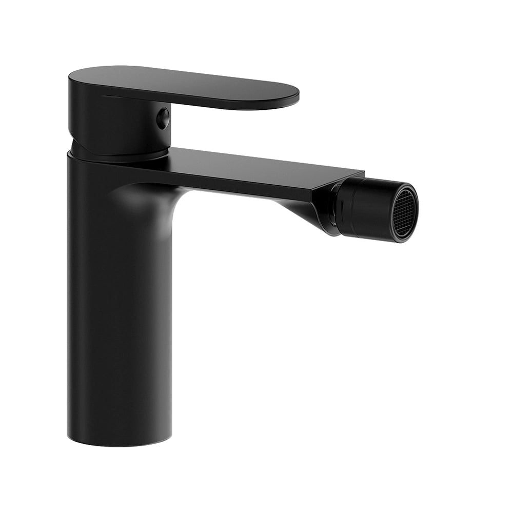 Coppia miscelatori lavabo ad incasso bidet senza scarico nero opaco | Kerry