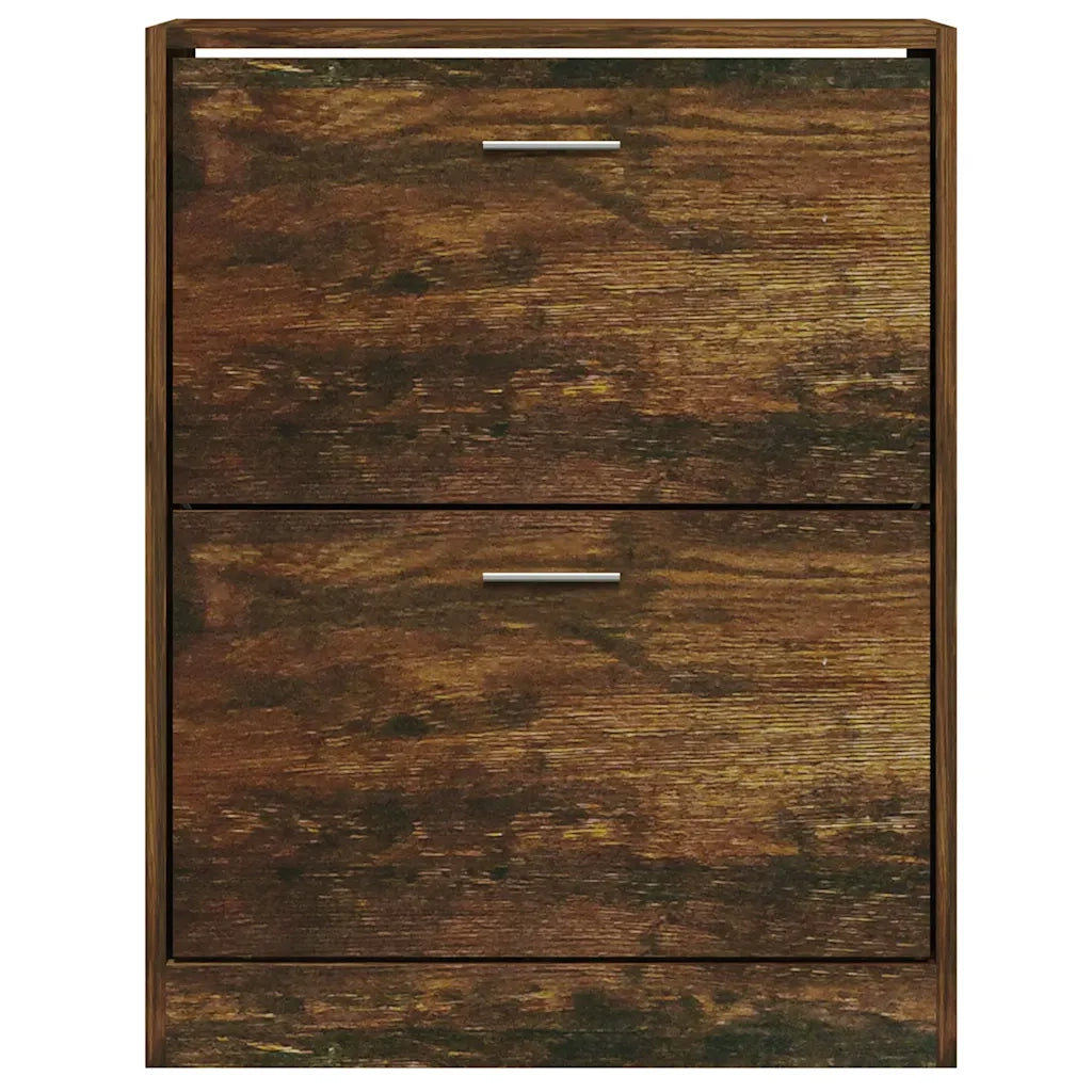 Scarpiera Rovere Fumo 63x24x81 cm in Legno Multistrato cod mxl 46799