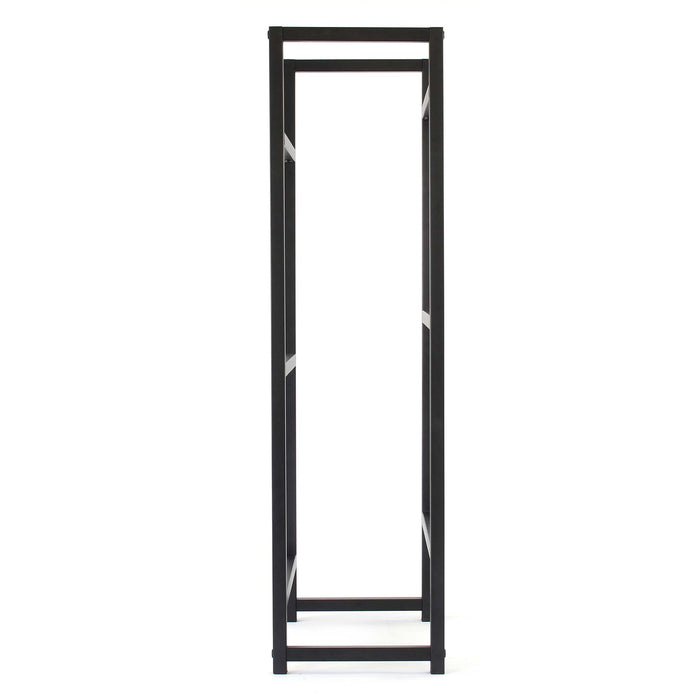 Toboli Scaffale in acciaio a ripiani per 3 casse di bevande, porta casse d'acqua 47x31x116cm, 20 kg/piano