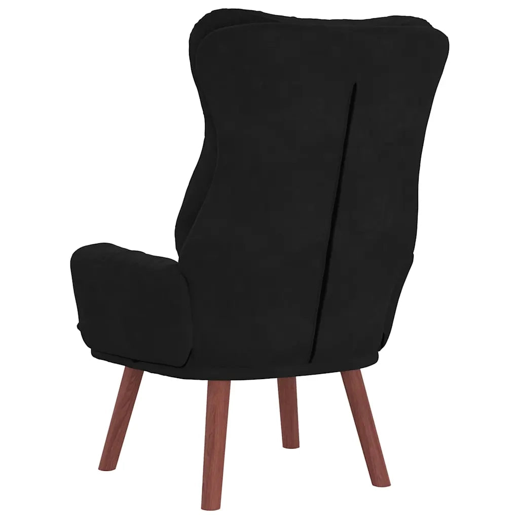 Poltrona | Sedia Relax Nero 69 x 74 x 93 cm Velluto