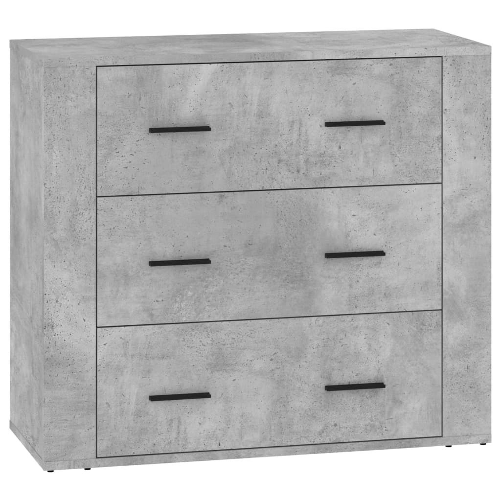 Credenza buffet cassettiera mobile contenitore organizer cucina soggiorno soggiorni 3 pz derivati ​​del legno grigio 02_0037128
