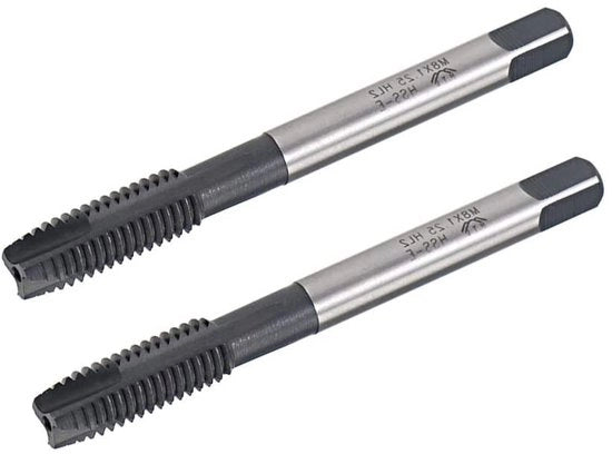Mangianello a vite M8 x 1,25 mm - Punta a spirale - Acciaio a alta velocità - Resistente all'usura - Duraturo - Tolleranza H2 - Tornio