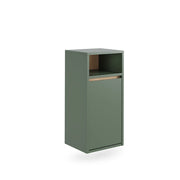 Vicco Mobiletto da bagno Verde/Artigianale 38 x 80 cm con cesto portabiancheria