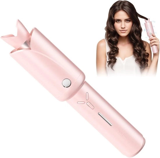 Krultang automatico rotante per capelli lunghi - Krultang senza fili 2,5 cm - Adatto per onde di spiaggia e morbide onde - Regolazione intelligente della temperatura - Regalo di San Valentino - Regalo della Festa della Mamma
