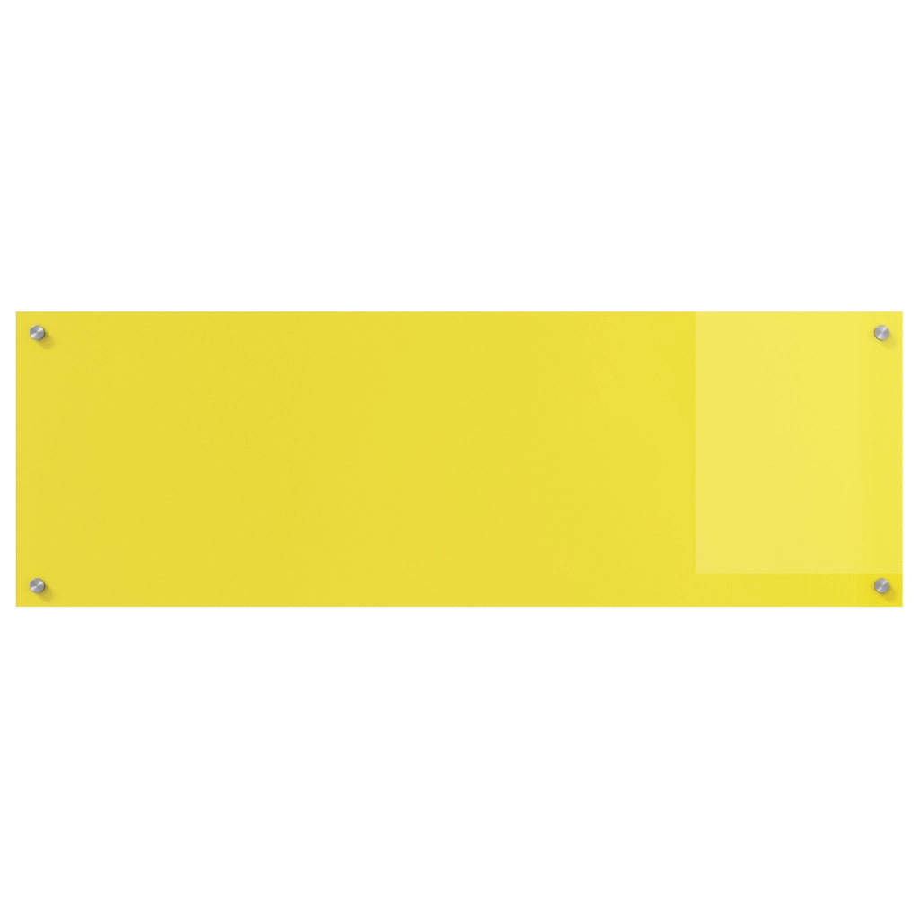 Schienale da cucina  Giallo 120x40x0,6 cm in vetro temperato