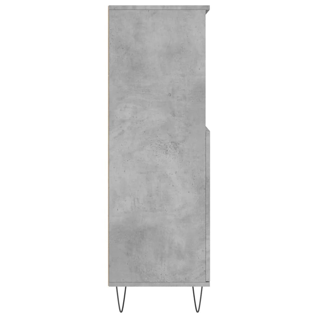 Buffet credenza cassettiera armadio mobile contenitore organizer cucina soggiorno salotto alto 60 x 36 x 110 cm legno ingegnerizzato grigio 02_0034457