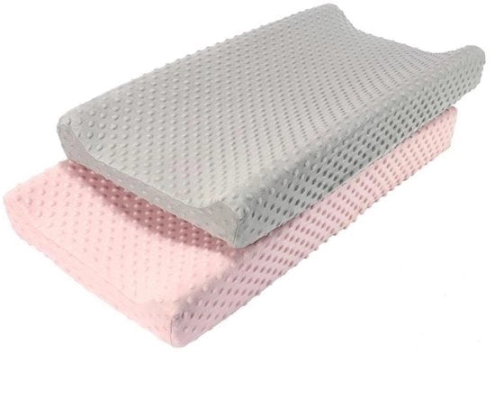 Copri lettino 2 pezzi - Rimoscibile/Lavabile - Tela idrofila - Cerniera regolabile - Adatto a copri lettino fino a 17,5 cm di larghezza - Ideale come regalo per neonati - Copri lettino per pannolino