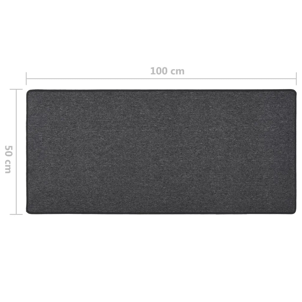 Tappeto del soggiorno | Tappeto Corsia Antracite 50x100 cm