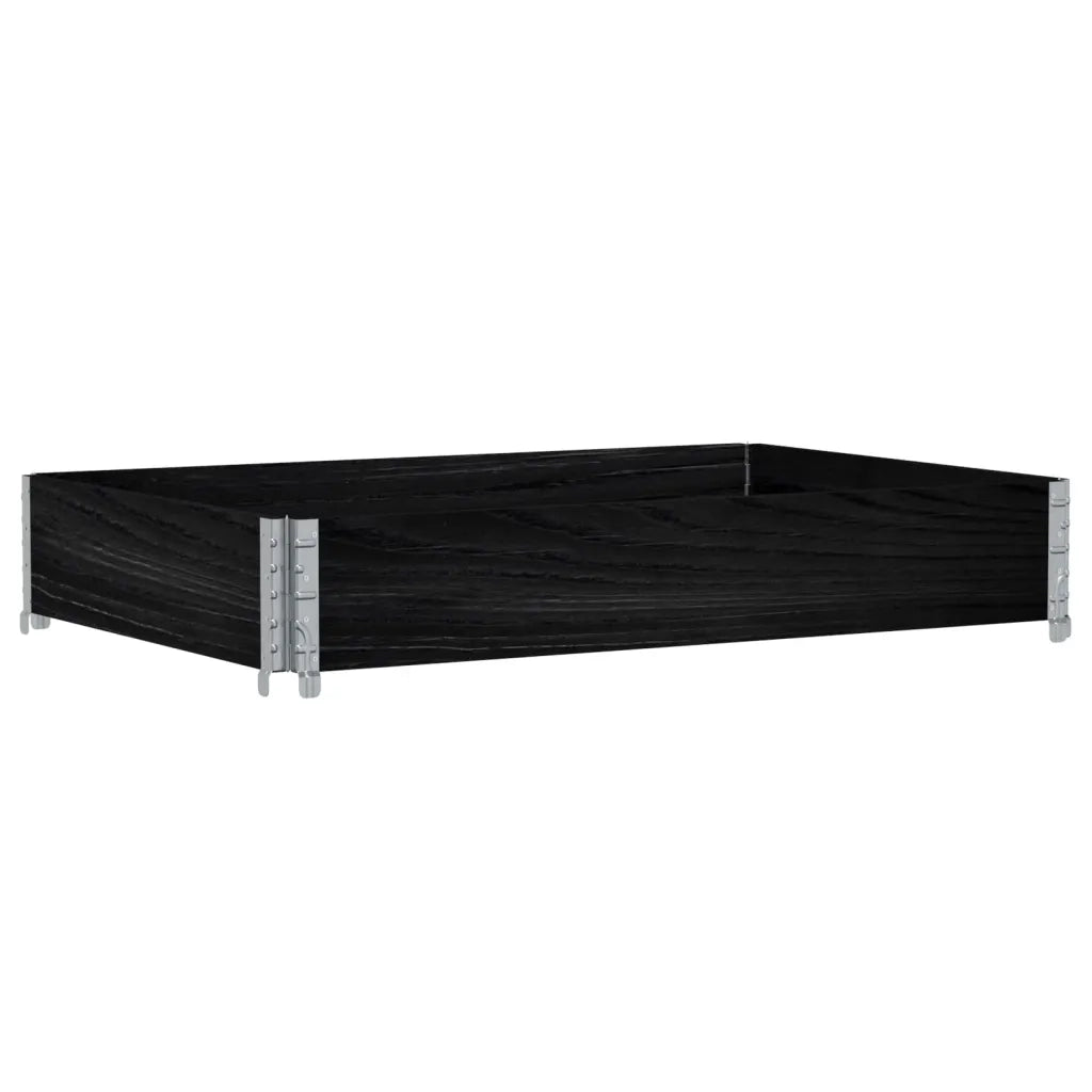 Fioriera da Giardino Nera 120x80 cm Legno Massello di Pino 3295844