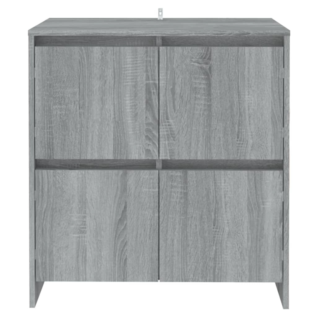 Buffet credenza cassettiera armadio mobile contenitore organizer per cucina soggiorno salotti set da 2 Sonoma 70 x 41 x 75 cm legno ingegnerizzato grigio 02_0036969