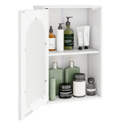 Mobiletto da bagno pensile 35 x 20 x 52,5 cm con ripiano regolabile stile moderno MDF bianco 20_0010300