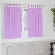 vidaXL Tende con tende 2 pcs Viola Poliestere