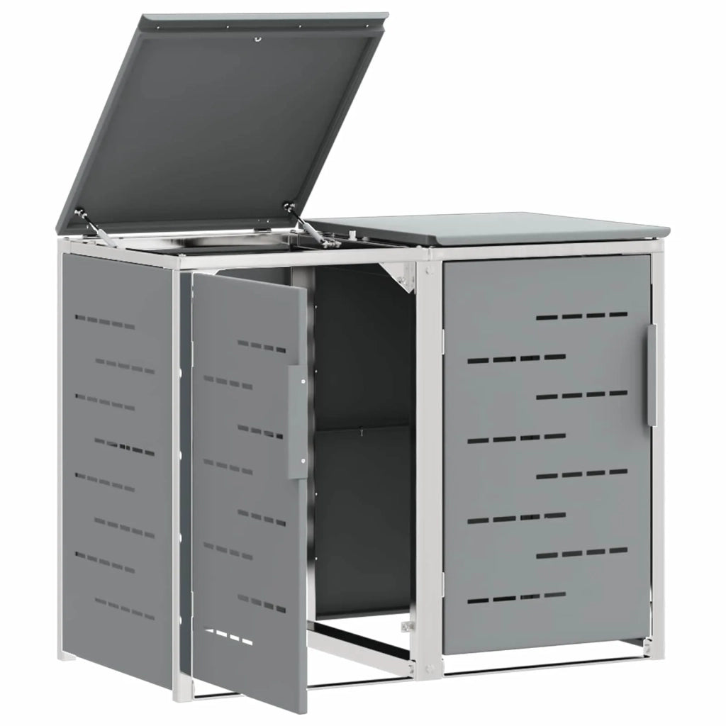 Stoccaggio contenitore a ruote Grigio 138 x 77,5 x 112,5 cm 3422243