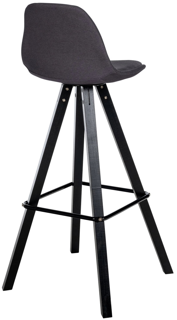 Barhocker Corbin Stoff Square schwarz