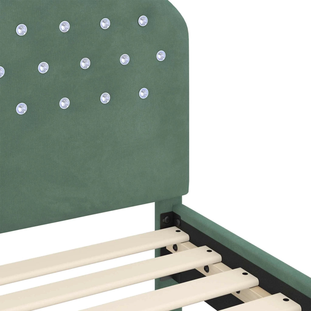 Struttura letto bambini con testata-Giroletto per bambini Verde Mare 90 x 190 cm 811696