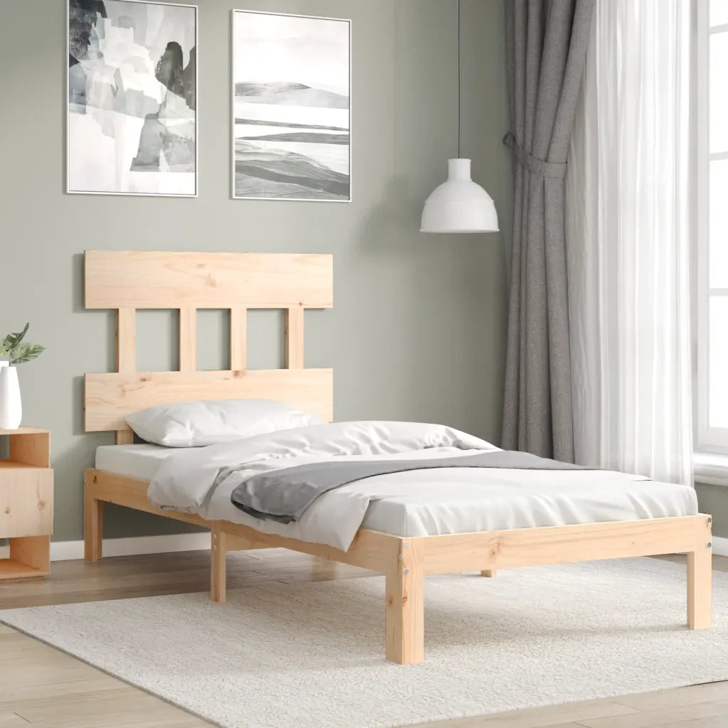 Giroletto senza Materasso 90x200 cm in Legno Massello di Pino 3193581
