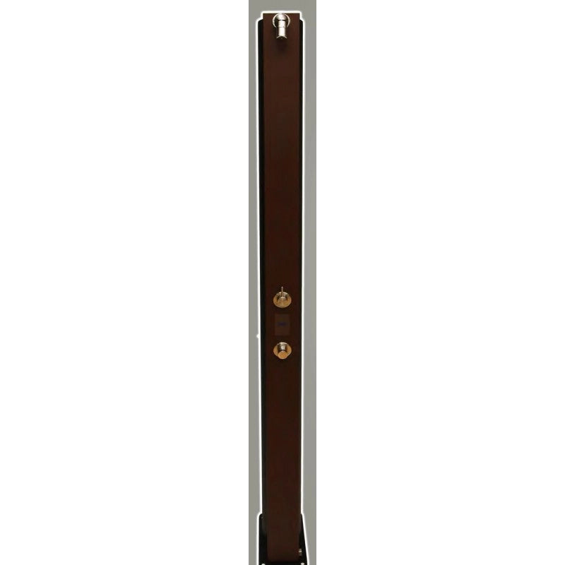DANUBE miscelatore vasca cascata in ottone nero 4 fori