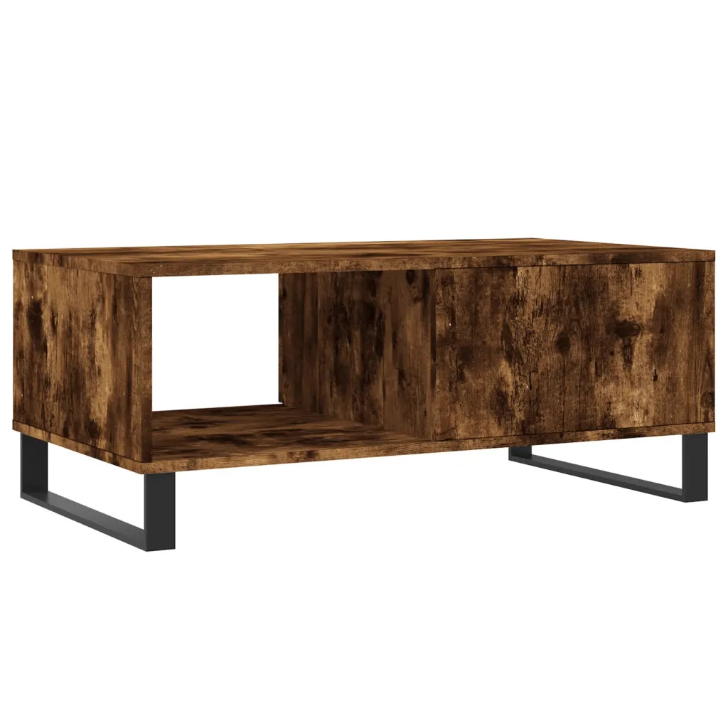 Tavolino da salotto | Tavolino da caff¨¨ | Tavolino da Soggiorno Rovere Fumo 90x50x36,5 cm Legno Multistrato