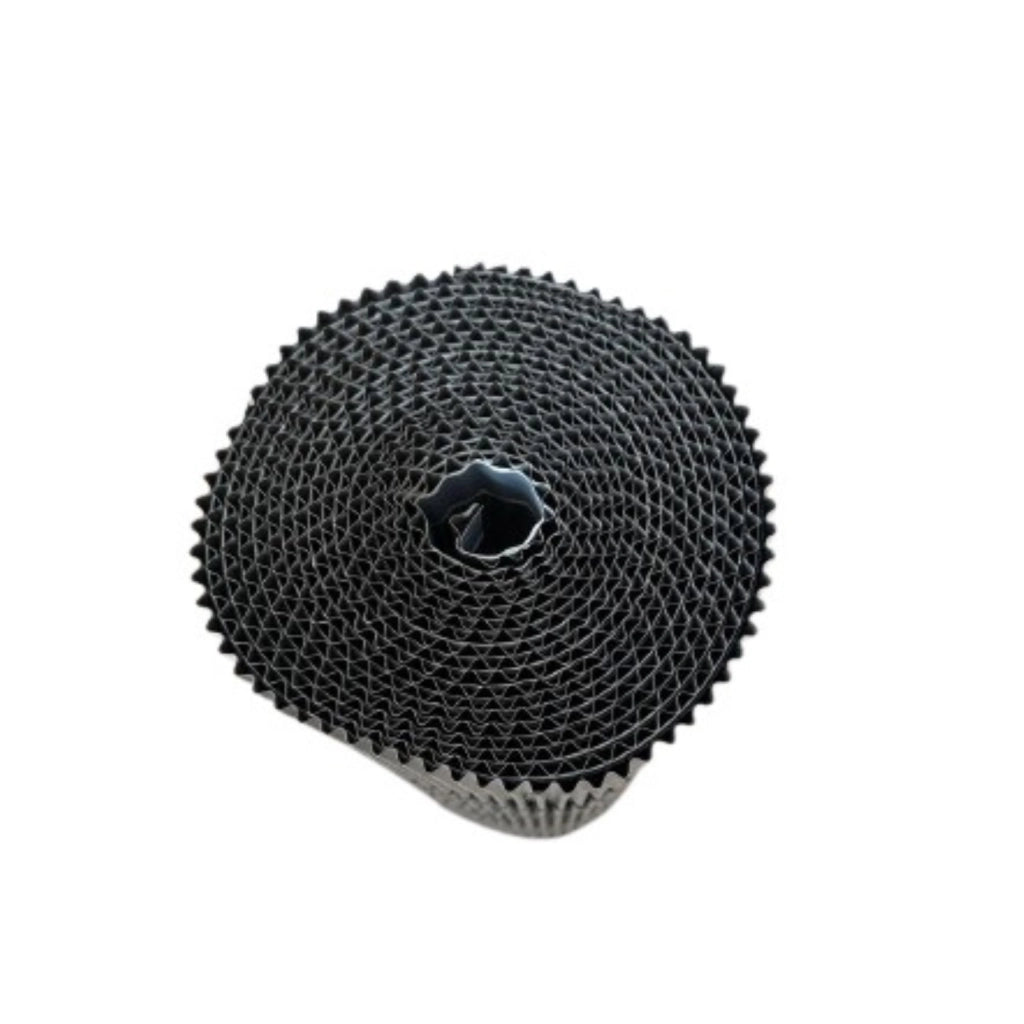 Sottocolmo Ventilato Universale in Alluminio Microforato, Rotolo da 20 Metri con Adesivo, Butilico da 20 mm Larghezza 400 mm