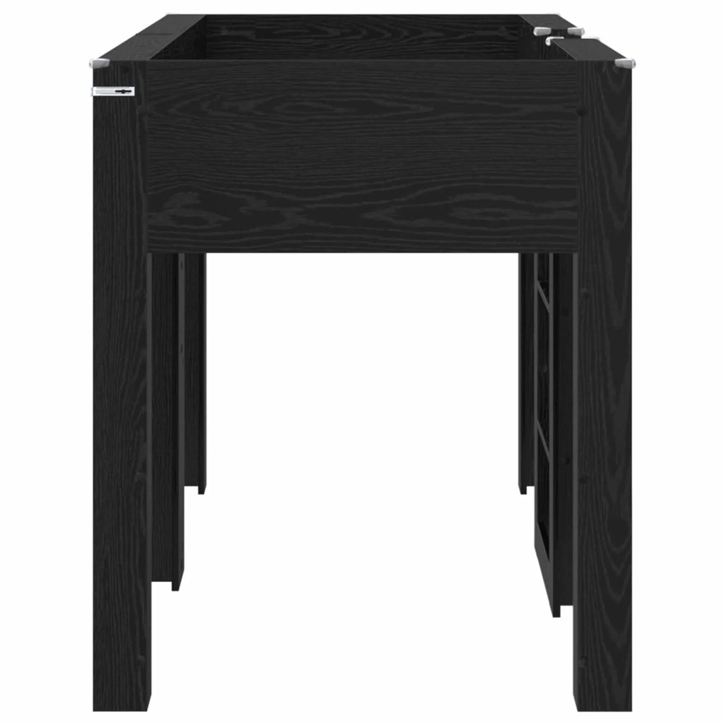 Letto a Castello per Bambini Rovere Nero 75 x 190 cm
