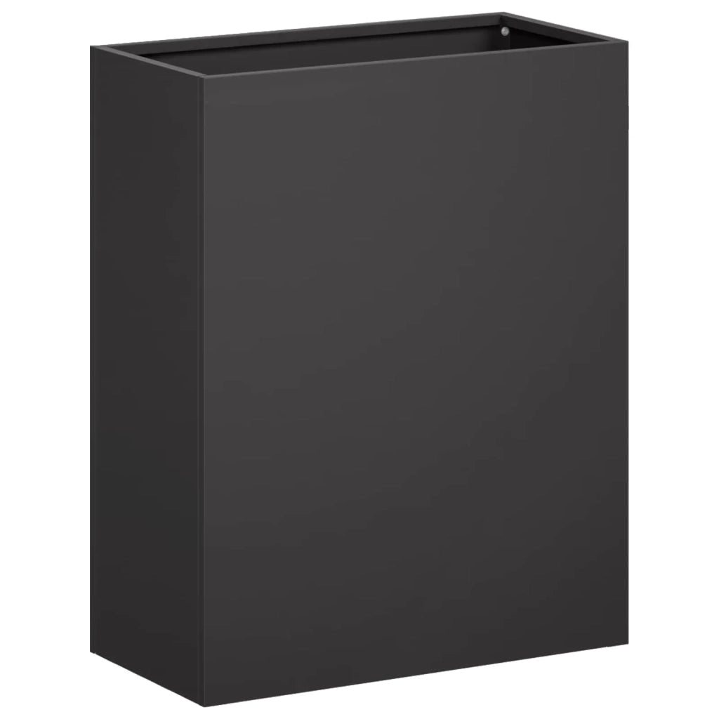 Vaso da giardino 2 pz Nero 40 x 20 x 50 cm 8005415